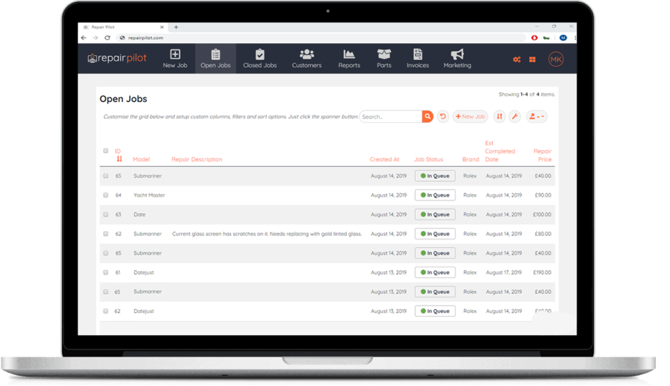 screenshot of Repair Pilot
